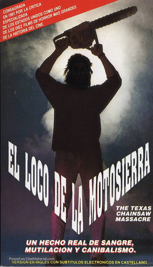 The Texas Chain Saw Massacre - Argentinian Movie Cover