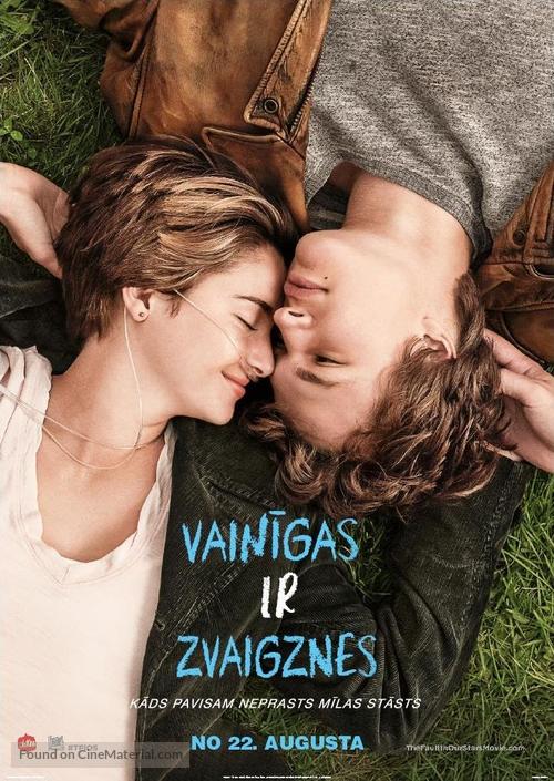 The Fault in Our Stars - Latvian Movie Poster