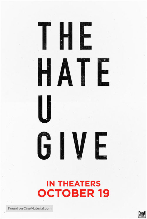 The Hate U Give - Movie Poster