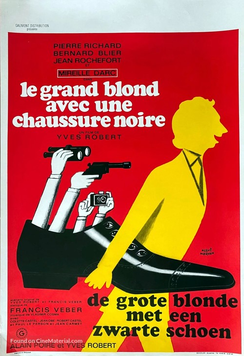 Le grand blond avec une chaussure noire - Belgian Movie Poster