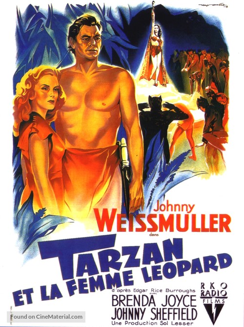 Tarzan and the Leopard Woman - French Movie Poster