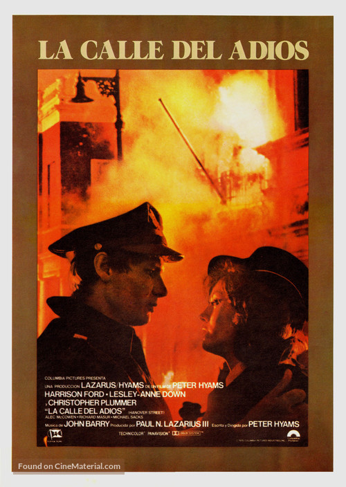 Hanover Street - Spanish Movie Poster