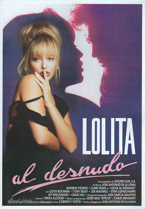 Lolita al desnudo - Spanish Movie Poster
