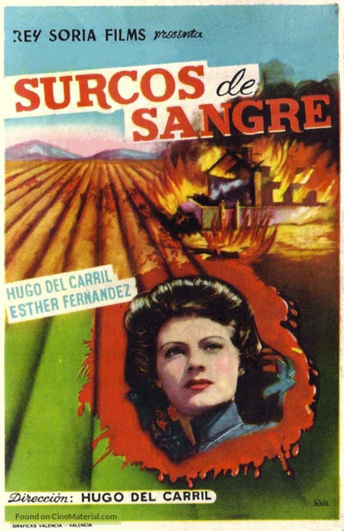 Surcos de sangre - Spanish Movie Poster