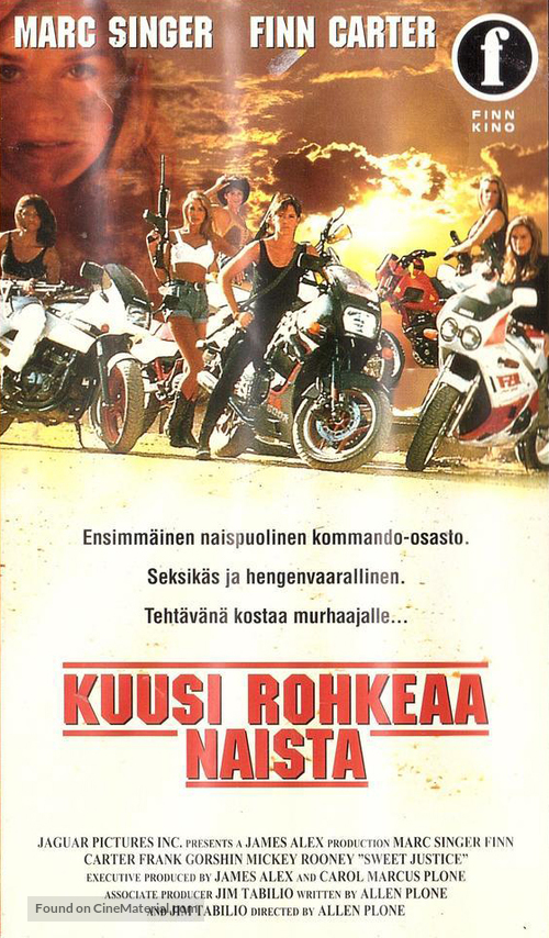 Sweet Justice - Finnish VHS movie cover