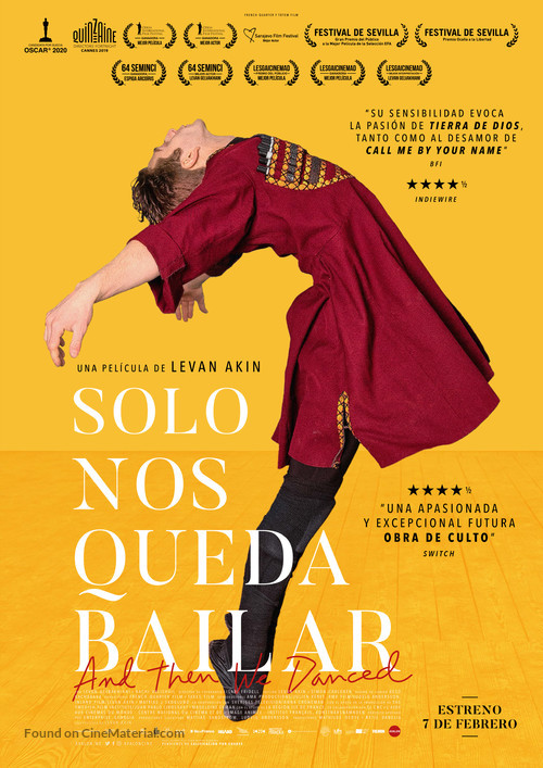 And Then We Danced - Spanish Movie Poster