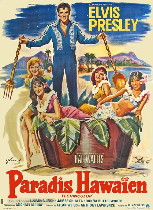 Paradise, Hawaiian Style - French Movie Poster