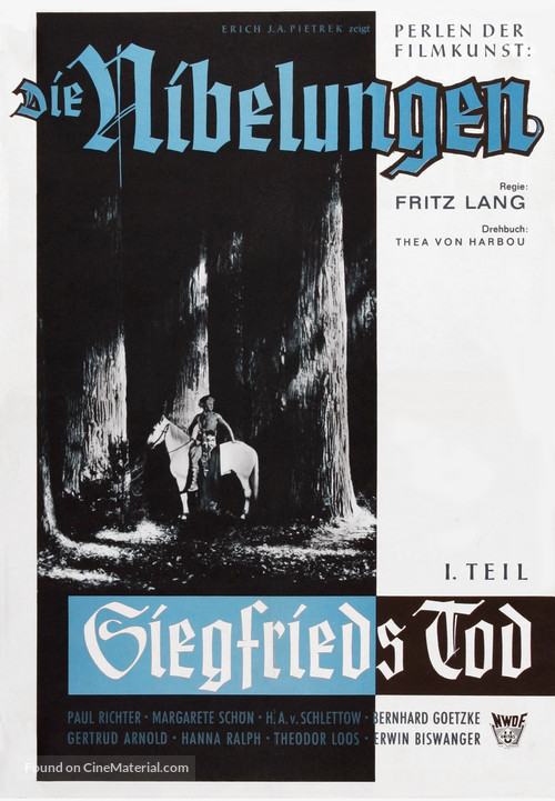 Die Nibelungen: Siegfried - German Movie Poster