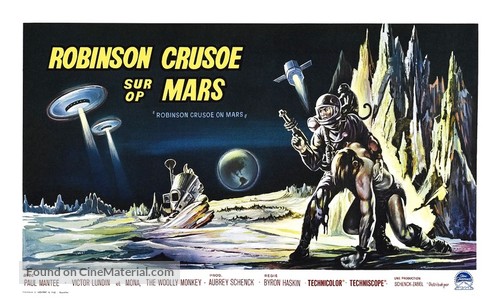 Robinson Crusoe on Mars - Belgian Movie Poster