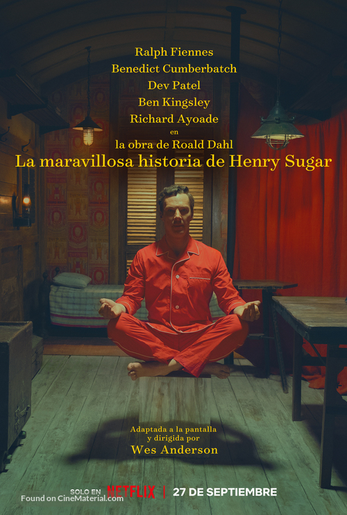 The Wonderful Story of Henry Sugar - Spanish Movie Poster