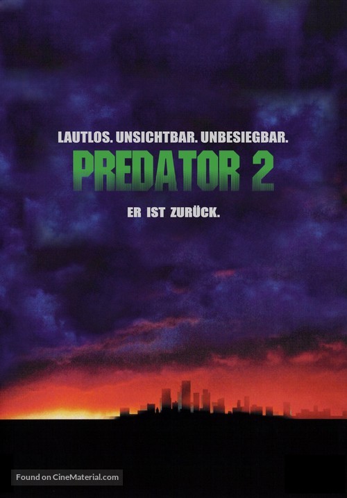 Predator 2 - German Movie Cover