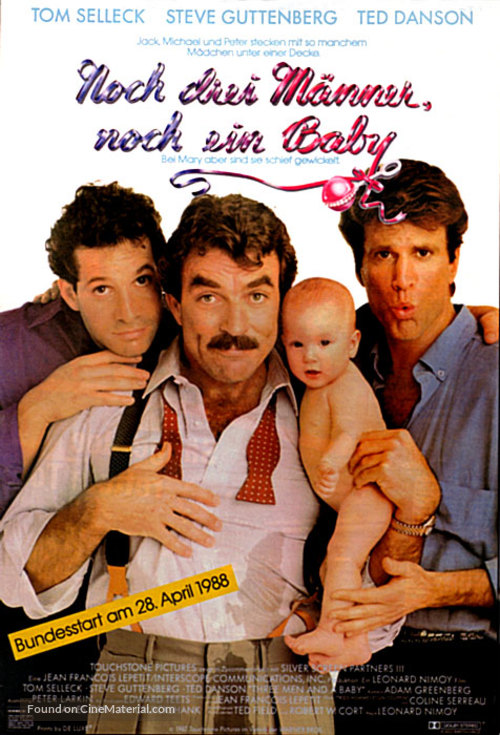 Three Men and a Baby - German Movie Poster