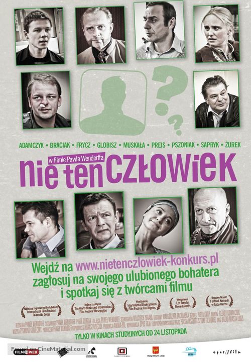 Nie ten czlowiek - Polish Movie Poster