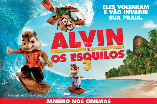 Alvin and the Chipmunks: Chipwrecked - Brazilian Movie Poster