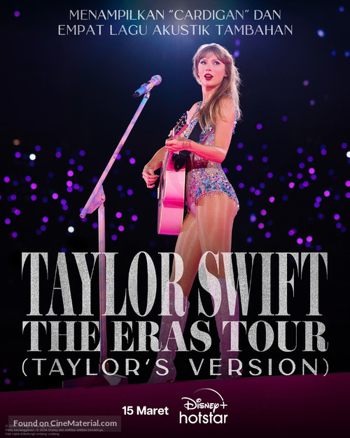 Taylor Swift: The Eras Tour - Indonesian Movie Poster