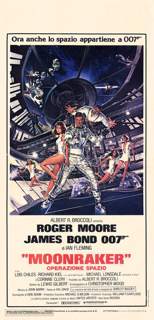 Moonraker - Italian Movie Poster