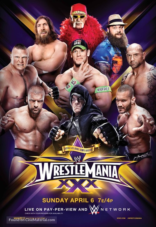 WWE WrestleMania XXX - Movie Poster