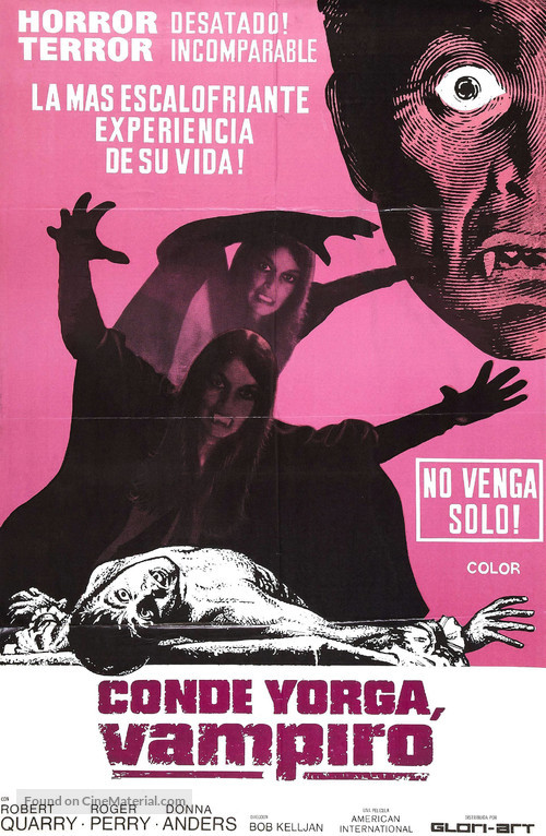 Count Yorga, Vampire - Argentinian Movie Poster