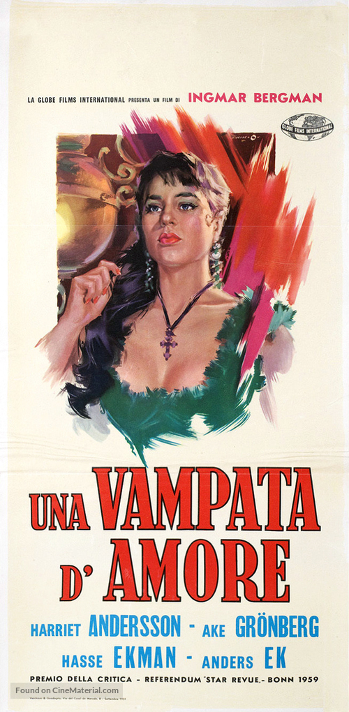 Gycklarnas afton - Italian Movie Poster