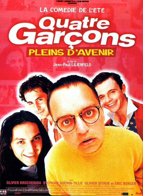 Quatre gar&ccedil;ons pleins d&#039;avenir - French Movie Poster