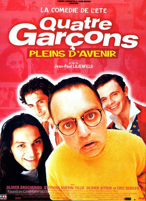 Quatre gar&ccedil;ons pleins d&#039;avenir - French Movie Poster
