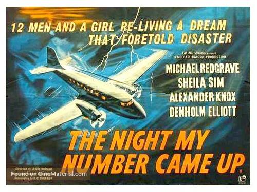 The Night My Number Came Up - British Movie Poster