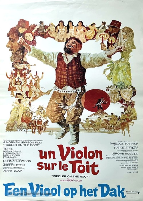 Fiddler on the Roof - Belgian Movie Poster