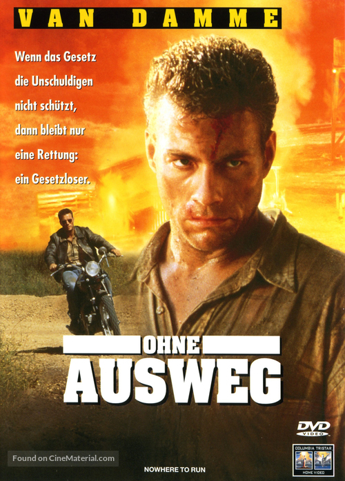 Nowhere To Run - German DVD movie cover
