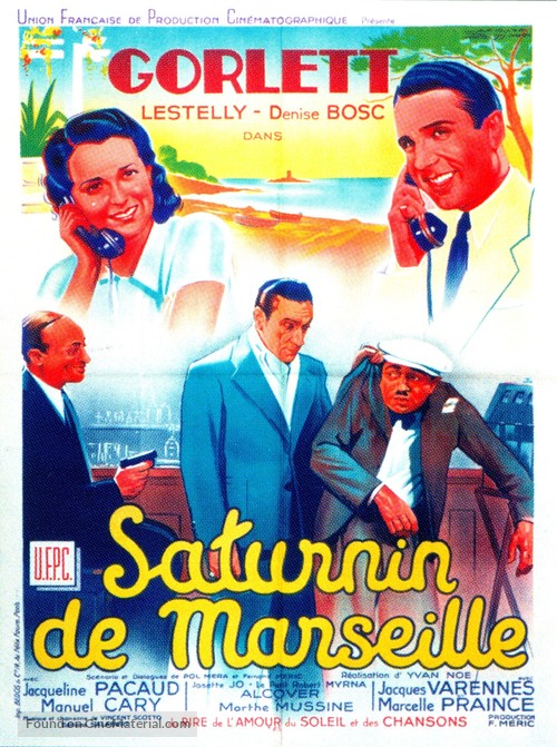 Saturnin de Marseille (1941) French movie poster