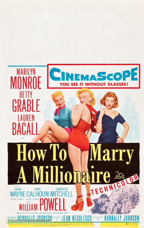 How to Marry a Millionaire - Movie Poster