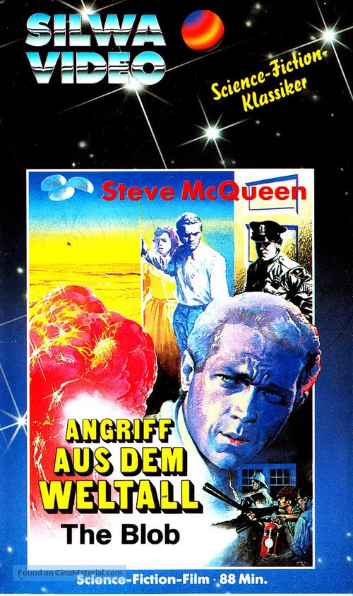 The Blob - German VHS movie cover