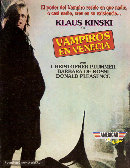 Nosferatu a Venezia - Argentinian Movie Cover