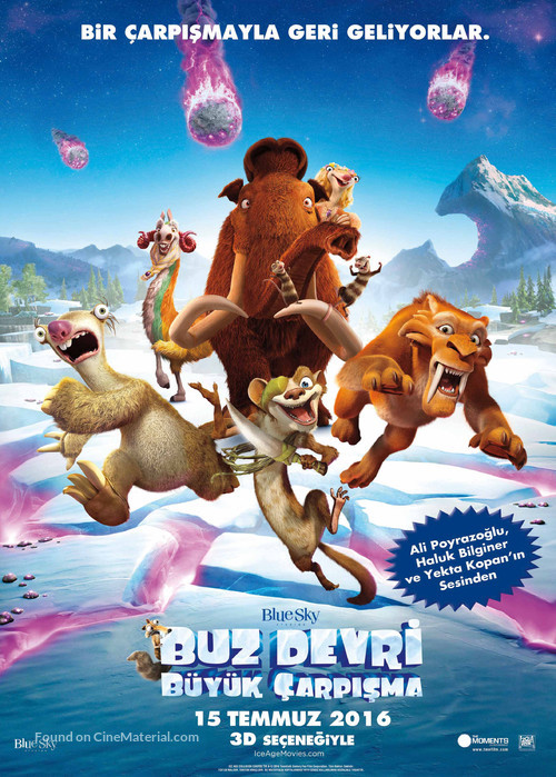 Ice Age: Collision Course - Turkish Movie Poster