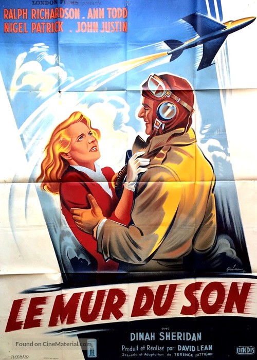 The Sound Barrier - French Movie Poster