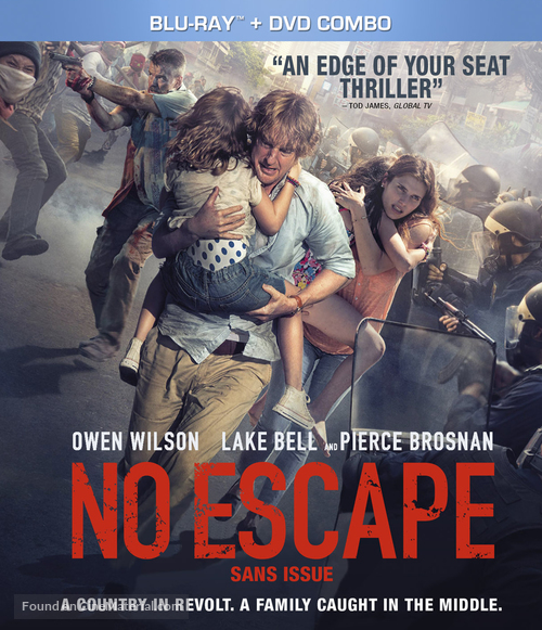 No Escape - Canadian Blu-Ray movie cover