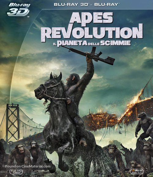 Dawn of the Planet of the Apes - Italian Blu-Ray movie cover