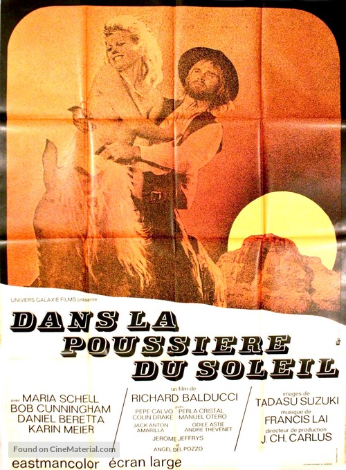 Dans la poussi&egrave;re du soleil - French Movie Poster