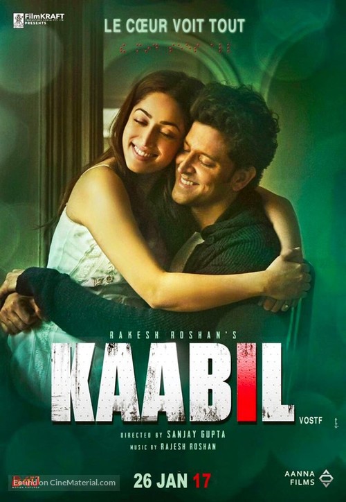 Kaabil - French Movie Poster