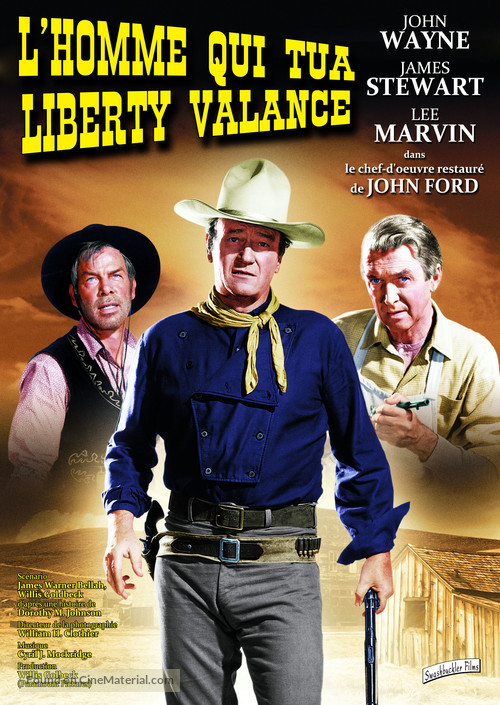 The Man Who Shot Liberty Valance - French Re-release movie poster