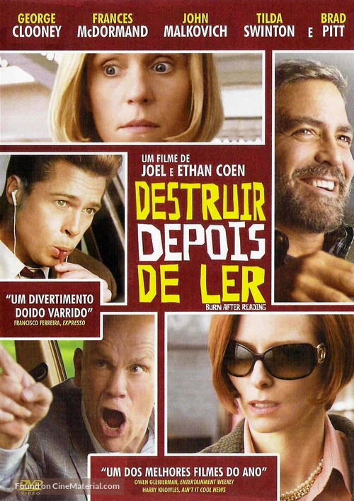 Burn After Reading - Portuguese Movie Cover