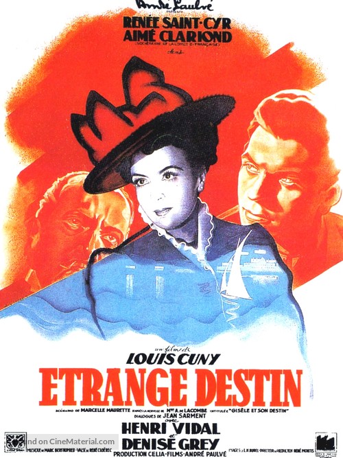 &Eacute;trange destin - French Movie Poster
