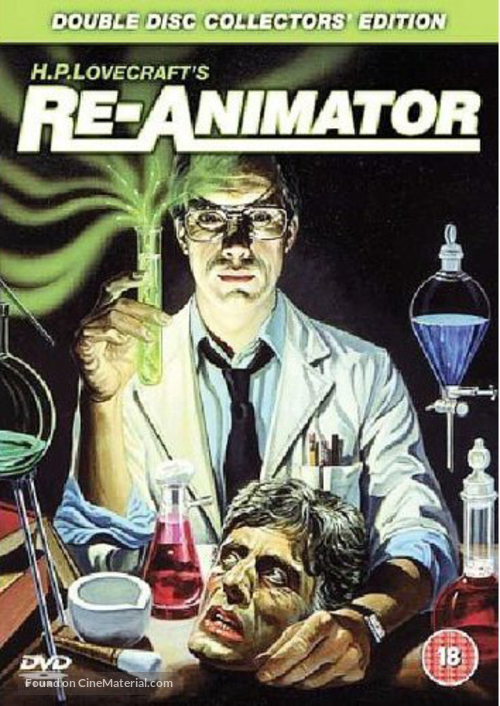 Re-Animator - British DVD movie cover