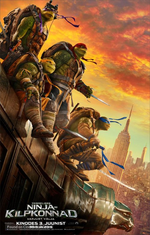 Teenage Mutant Ninja Turtles: Out of the Shadows - Estonian Movie Poster