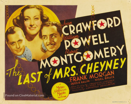The Last of Mrs. Cheyney - Movie Poster
