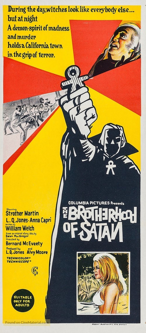 The Brotherhood of Satan - Australian Movie Poster