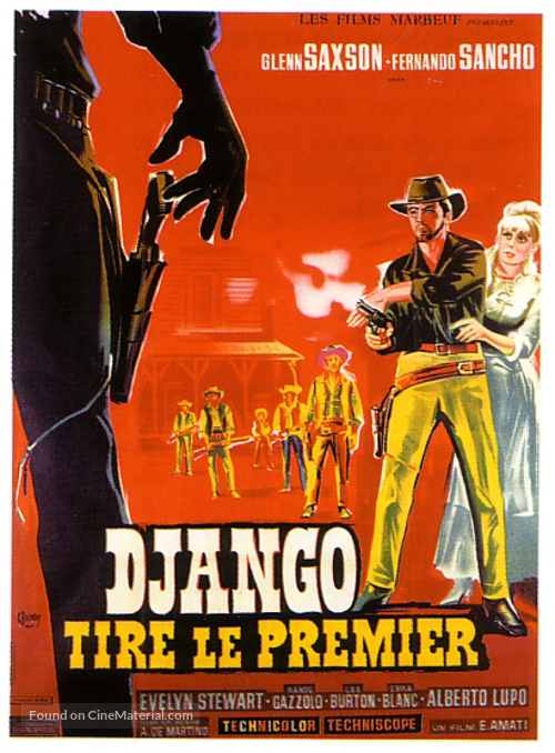 Django spara per primo - French Movie Poster