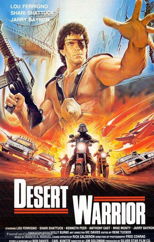 Desert Warrior - German VHS movie cover