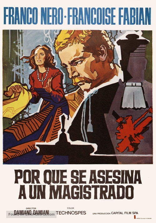 Perch&eacute; si uccide un magistrato? - Spanish Movie Poster