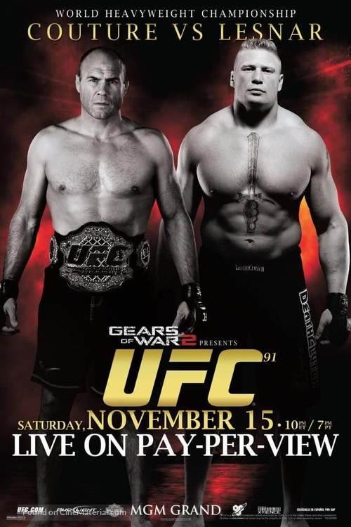 UFC 91: Couture vs. Lesnar - Movie Poster