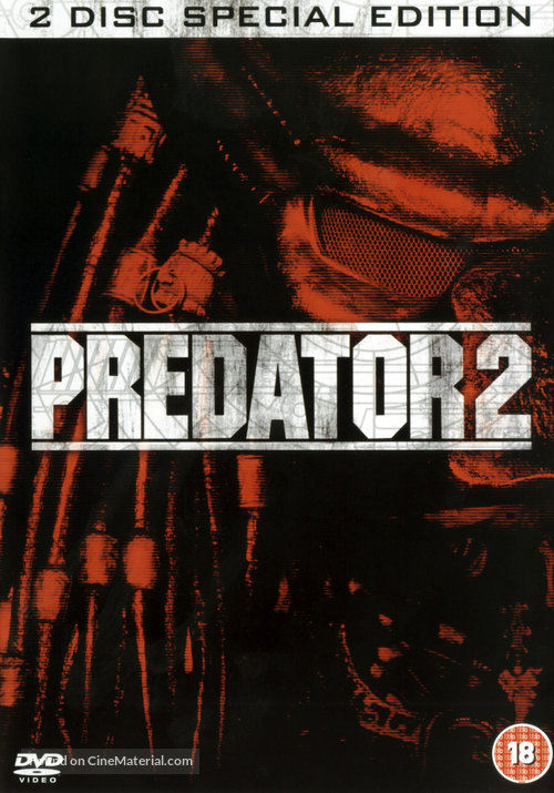 Predator 2 - British DVD movie cover